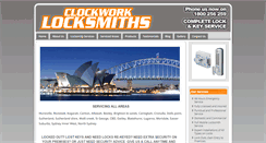 Desktop Screenshot of clockworklocksmiths.com.au